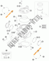 CILINDRO / CULATA para KTM 250 EXC 2012