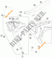 DEPOSITO / ASIENTO para KTM 250 EXC 2012