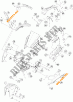PLASTICOS para KTM RC 125 ORANGE 2017