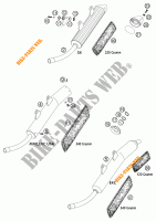 SILENCIADOR DE ESCAPE para KTM 380 SX 2002