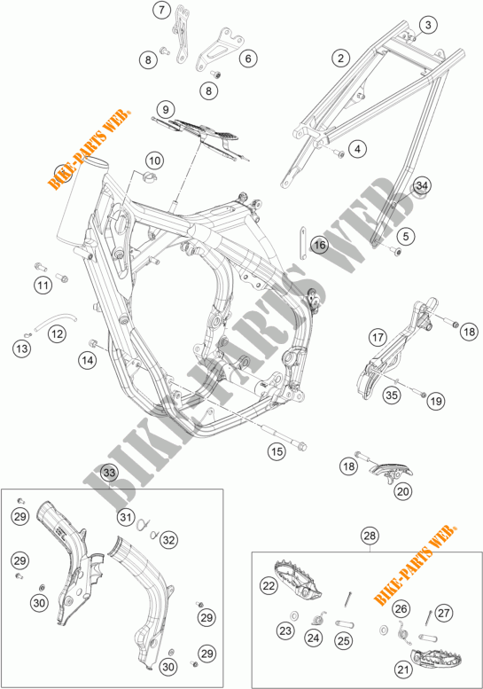 BASTIDOR para KTM 250 SX-F FACTORY EDITION 2015