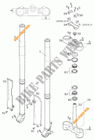 HORQUILLA / TIJA DIRECCION para KTM 125 SXS 2001