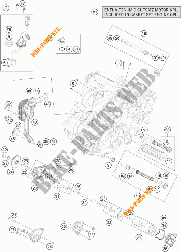 BOMBA DE OLIO para KTM 1290 SUPER DUKE R SPECIAL EDITION ABS 2016