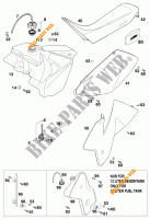 DEPOSITO / ASIENTO para KTM 125 SX 1999