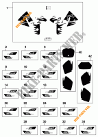 PEGATINAS para KTM 125 SX 1999