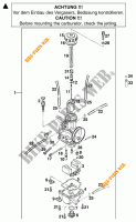 CARBURADOR para KTM 125 SX 1998