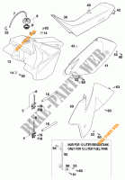 DEPOSITO / ASIENTO para KTM 125 SX 1998