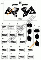 PEGATINAS para KTM 125 SX 1998
