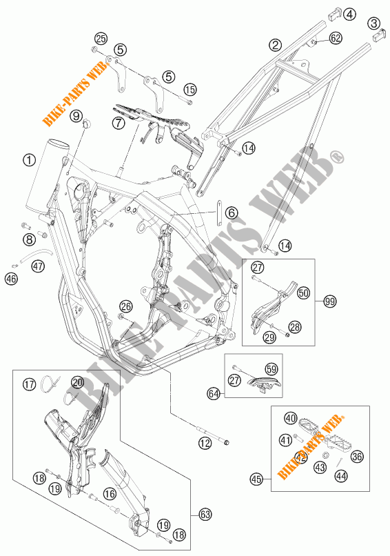 BASTIDOR para KTM 450 SX-F FACTORY EDITION 2014