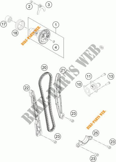DISTRIBUCION para KTM 450 SX-F FACTORY EDITION 2014