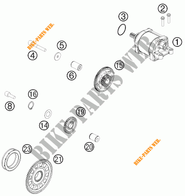 MOTOR ARRANQUE para KTM 450 SX-F FACTORY EDITION 2014