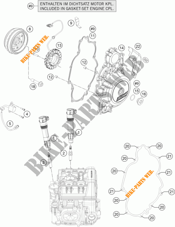 ALTA para KTM 1290 SUPER DUKE R WHITE 2018