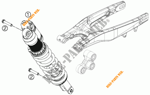 AMORTIGUADOR para KTM 450 SX-F 2015