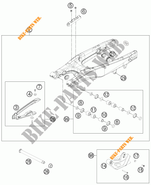 BASCULANTE para KTM 450 SX-F 2015