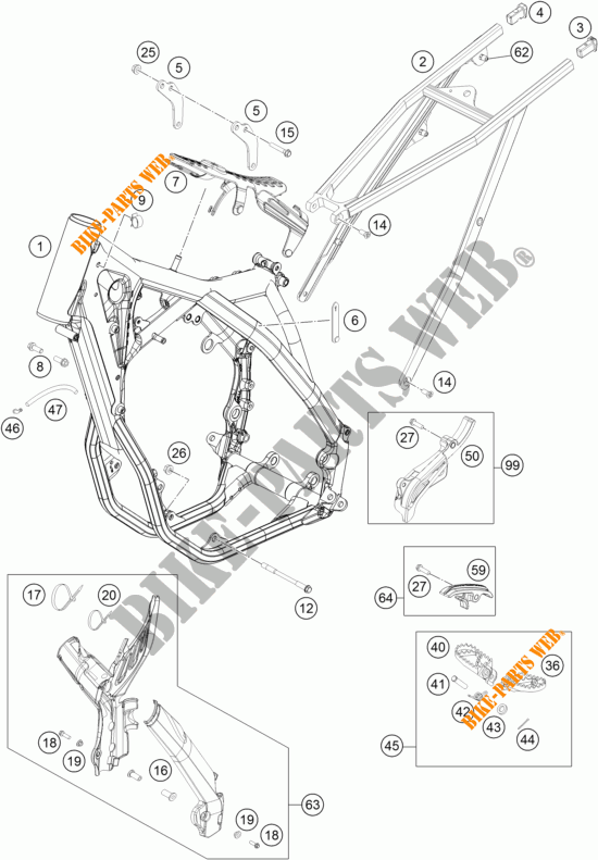 BASTIDOR para KTM 450 SX-F 2015