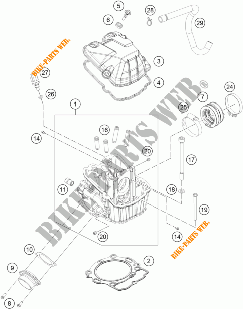 CULATA para KTM 450 SX-F 2015