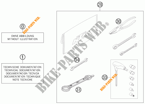 HERRAMIENTAS / MANUAL / OPCIONES para KTM 450 SX-F 2015