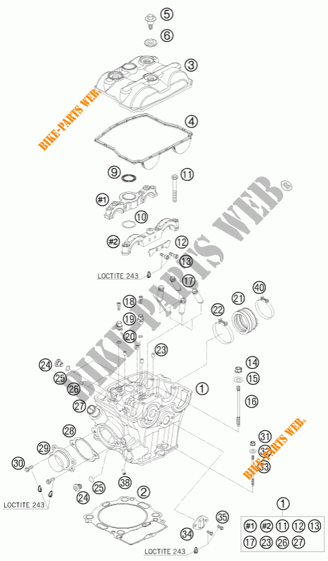 CULATA para KTM 450 SX-F 2011