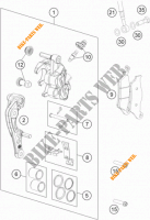 PINZA FRENO DELANTERA para KTM 350 SX-F 2015