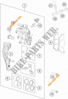 PINZA FRENO DELANTERA para KTM 350 SX-F 2014