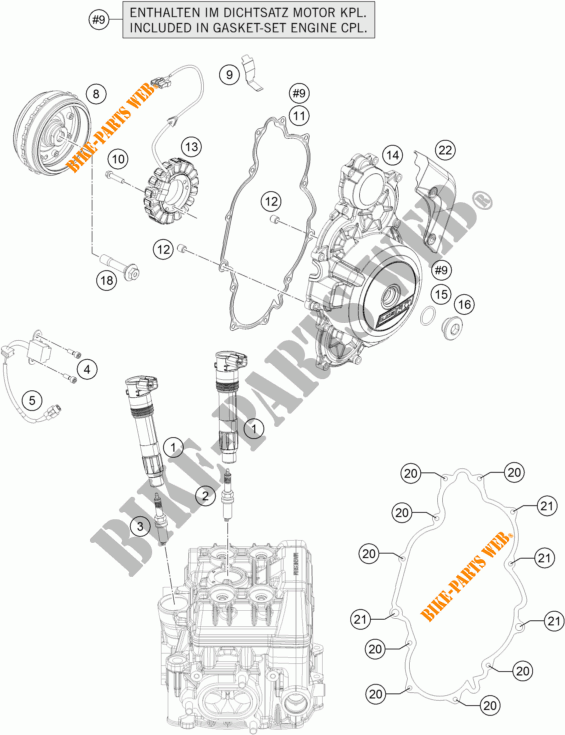 ALTA para KTM 1290 SUPER DUKE R WHITE 2017