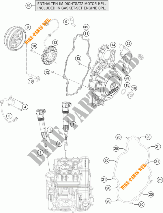 ALTA para KTM 1290 SUPER DUKE R WHITE 2017