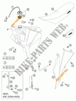 DEPOSITO / ASIENTO para KTM 250 SX 2004