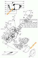 CARTERES CIGÜEÑAL para KTM 250 SX 2000