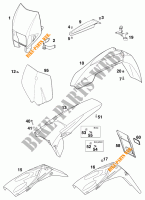 PLASTICOS para KTM 250 SX 2000