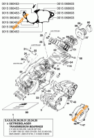 CARTERES CIGÜEÑAL para KTM 250 SX 1998