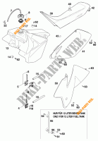 DEPOSITO / ASIENTO para KTM 250 SX 1998