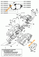 CARTERES CIGÜEÑAL para KTM 250 SX 1998