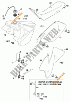DEPOSITO / ASIENTO para KTM 250 SX 1998