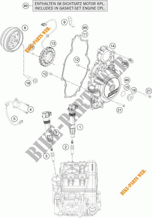ALTA para KTM 1290 SUPER DUKE R ORANGE ABS 2016