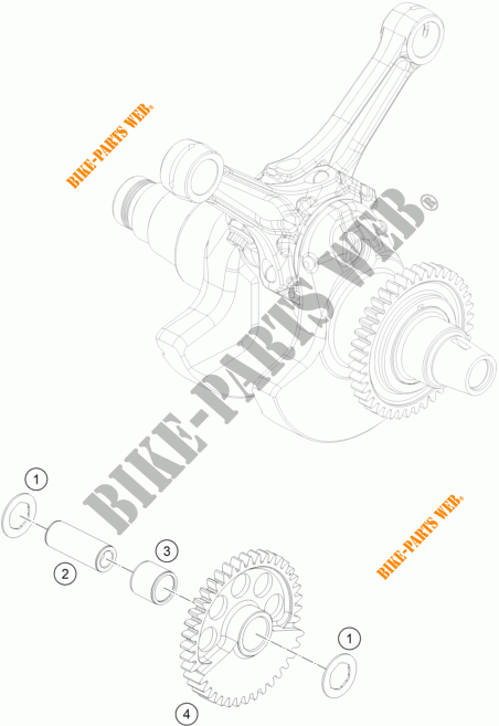 BALANCEADOR para KTM 1290 SUPER DUKE R BLACK ABS 2016