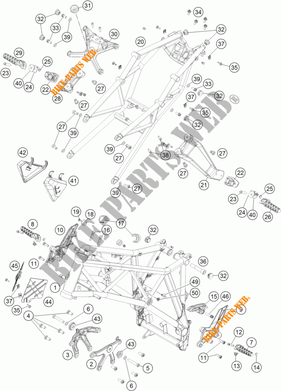 BASTIDOR para KTM 1290 SUPER DUKE R BLACK ABS 2016