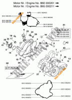 CARTERES CIGÜEÑAL para KTM 65 SX 1998