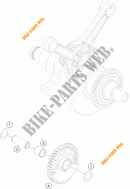 BALANCEADOR para KTM 1290 SUPER DUKE R ORANGE ABS 2015