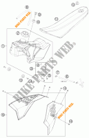 DEPOSITO / ASIENTO para KTM 50 SX 2014