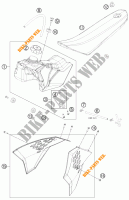 DEPOSITO / ASIENTO para KTM 50 SX 2012