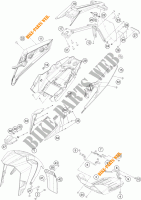 PLASTICOS para KTM 250 DUKE WHITE 2018