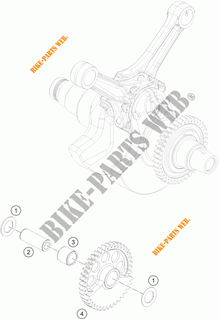BALANCEADOR para KTM 1290 SUPER DUKE R ORANGE ABS 2014