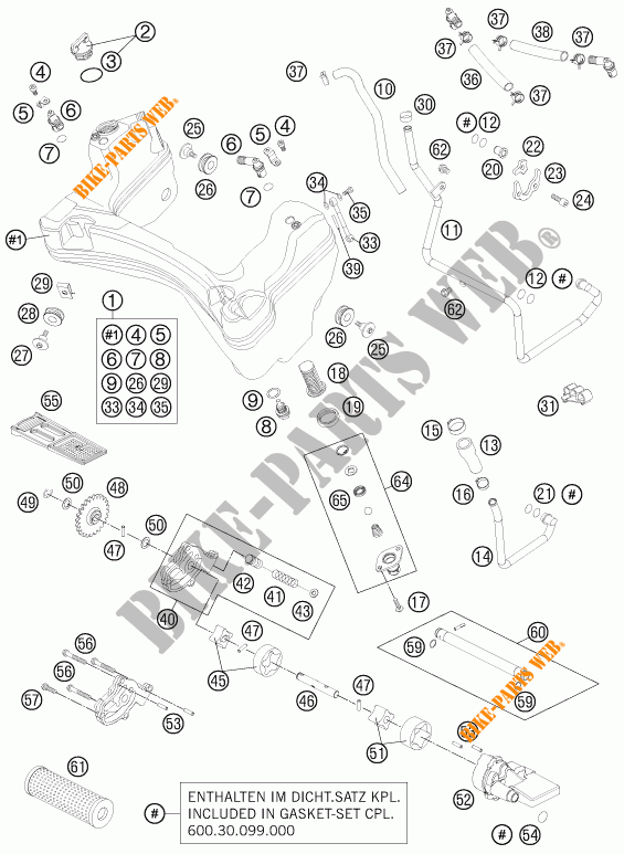 BOMBA DE OLIO para KTM 990 SUPER DUKE R 2013