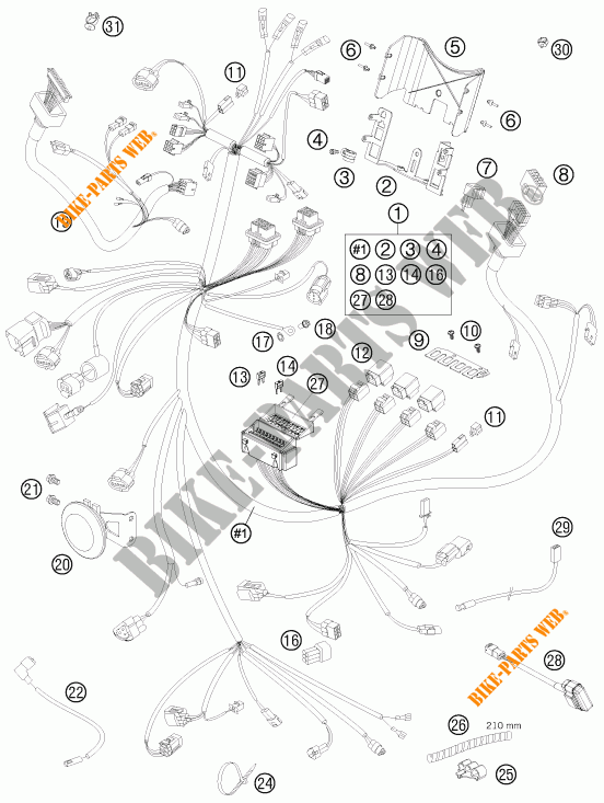 INSTALACION ELECTRICA para KTM 990 SUPER DUKE R 2013