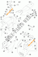 DEPOSITO / ASIENTO para KTM 990 SUPER DUKE R 2013