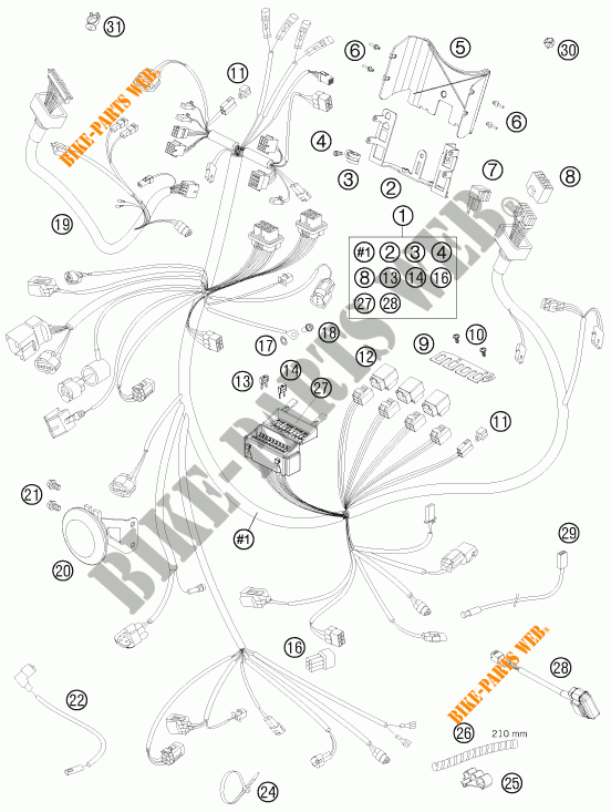 INSTALACION ELECTRICA para KTM 990 SUPER DUKE R 2013