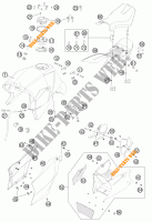 DEPOSITO / ASIENTO para KTM 990 SUPER DUKE R 2011