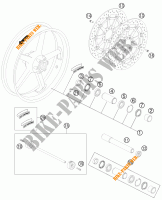 LLANTA DELANTERA para KTM 990 SUPER DUKE R 2011
