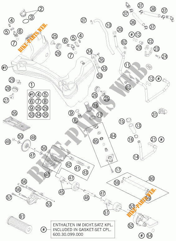 BOMBA DE OLIO para KTM 990 SUPER DUKE R 2011
