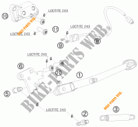 CABALLETE LATERAL / CENTRAL para KTM 990 SUPER DUKE R 2010